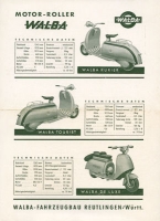 Walba Roller Programm 1950er Jahre