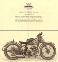 Preview: Walter 200 + 350 ccm Prospekt ca. 1930