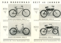 Walter Möve Fahrrad Prospekt ca. 1935