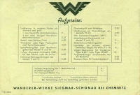 Preview: Wanderer Preisliste Motorfahrrad 4.1938