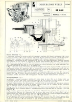 Weber Vergaser carburator 32 DAR 1970