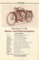 Weiss Programm 1929