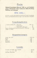 Preview: Windhoff 2 Zylinder 1000 ccm Prospekt ca. 1930