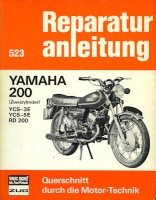 Yamaha 200 ccm Reparaturanleitung 1970er Jahre