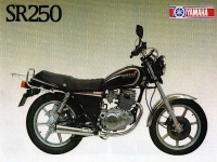 Yamaha SR 250 brochure 1982