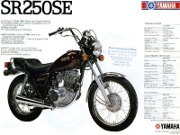 Yamaha SR 250 SE / SR 500 brochure 1983