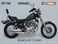 Yamaha XV 750 Virago Boulevard Cruser Prospekt 1988