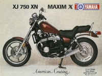 Yamaha XJ 750 SN Maxim X American Crusing Prospekt 1988