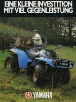 Yamaha YFM 225 YFM 350 4x4 brochure 1988