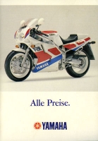 Yamaha pricelist 1989