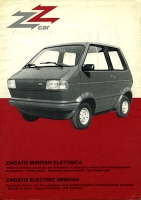 Zagato Electric Minivan brochure 1986