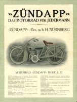 Zündapp Modell 22 / G 22 Prospekt 3.1923
