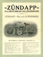 Zündapp Modell 22 / G 22 brochure 3.1923