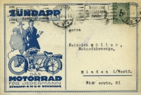 Zündapp Ansichtskarte 1924