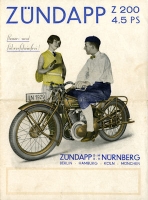 Zündapp Z 200 and Z 200 Luxus brochure 1929