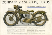 Preview: Zündapp Z 200 und Z 200 Luxus Prospekt 1929 Preview: Zündapp Z 200 und Z 200 Luxus Prospekt 1929
