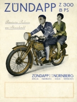 Zündapp Z 300 and Z 300 Luxus brochure 1929