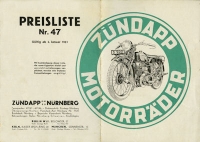 Preview: Zündapp Preislisten Nr.46-48 1931 Preview: Zündapp Preislisten Nr.46-48 1931