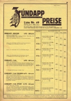 Zündapp pricelists No.49-51 1932