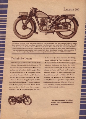 DKW Rekord-Programm 1932