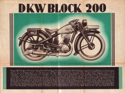 DKW Block 200 Prospekt 1932