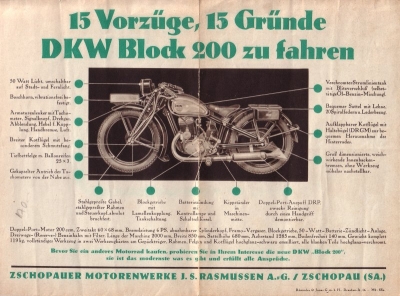 DKW Block 200 Prospekt 1932