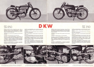 DKW SS 250 und SS 350 Prospekt 2.1939