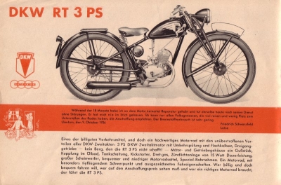 DKW Programm 10.1938
