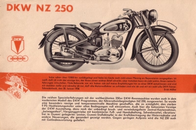 DKW Programm 10.1938