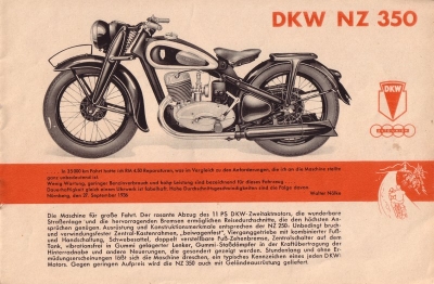 DKW Programm 10.1938