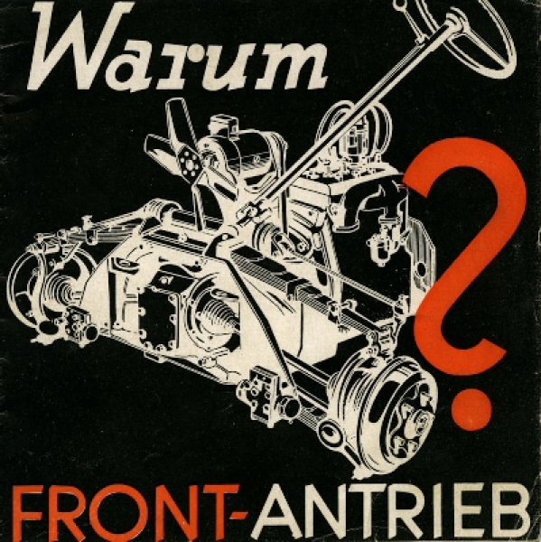 Adler Warum Frontantrieb? Prospekt 1935