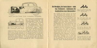 Adler Warum Frontantrieb? Prospekt 1935
