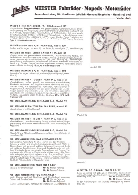 Fels Fahrrad Programm 1954