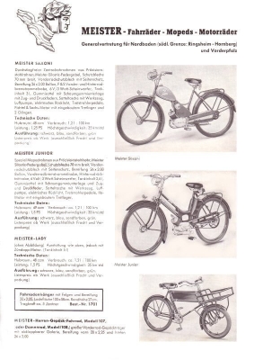 Fels Fahrrad Programm 1954