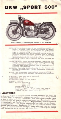 DKW Programm ca. 1930 NL