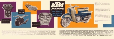 KTM scooter Ponny brochure 1960s