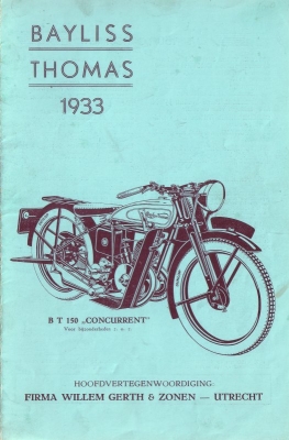 Bayliss Thomas program 1933