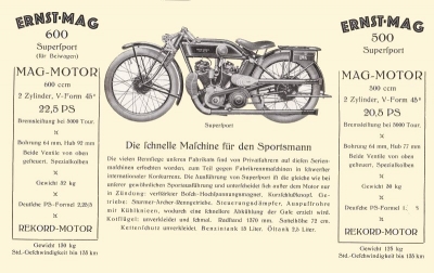 Ernst-MAG program 1927