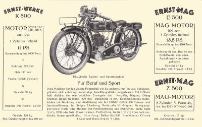 Ernst-MAG program 1927