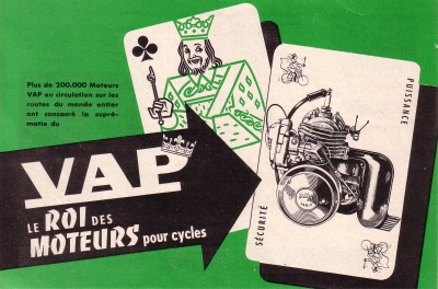 VAP 48 ccm motor brochure 1950s