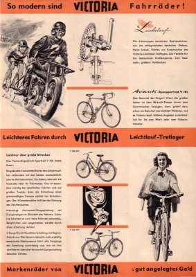 Victoria Fahrrad Programm 1956