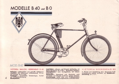 Victoria Fahrrad Programm 1934 Teil 1