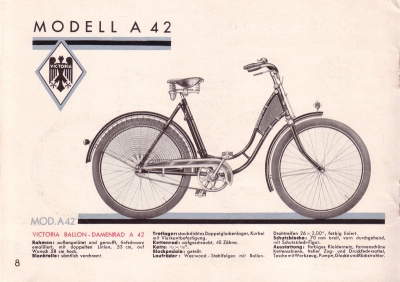 Victoria Fahrrad Programm 1934 Teil 1