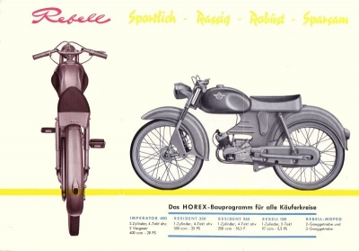 Horex Moped Rebell Prospekt 1956