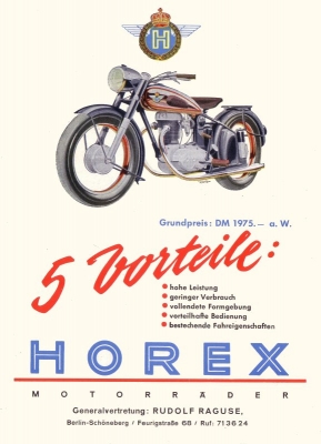 Horex Regina 350 Prospekt 1951