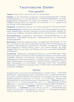 Horex Regina 350 Prospekt 1951