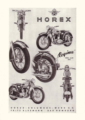 Horex Kleinplakat Regina 350 ca. 1952