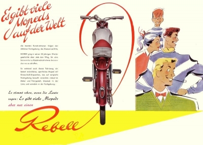 Horex Moped Rebell Prospekt 1956