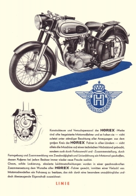 Horex Regina 350 Prospekt ca. 1953