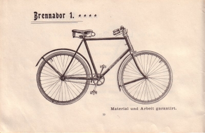 Brennabor Fahrrad Programm 1899 Teil 1